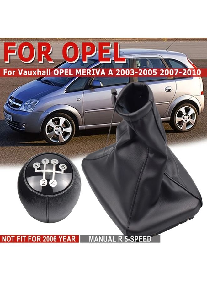Opel Meriva A 2003 2010 Manual Gear Shift Knob Lever Assembly Black Trimmed Head - Image 4